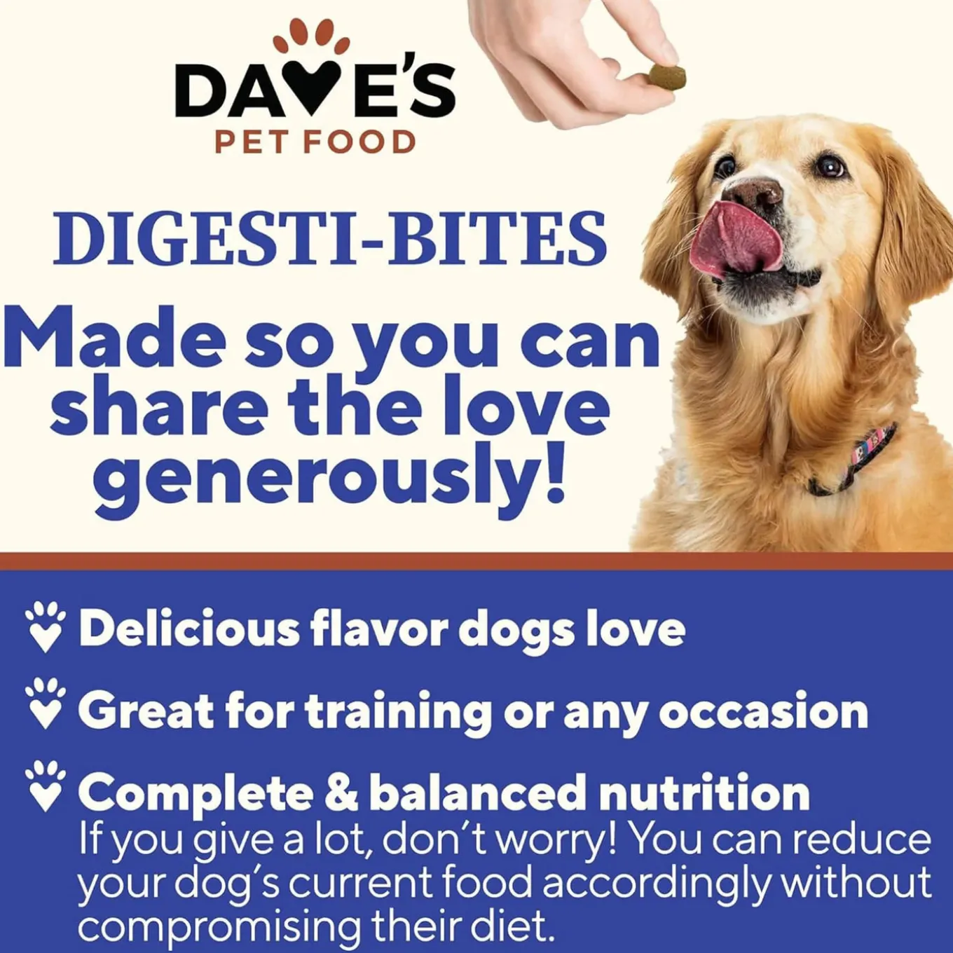 Dave's Pet Food Digesti-Bites Freeze Dried Complete & Balanced Dog Treats