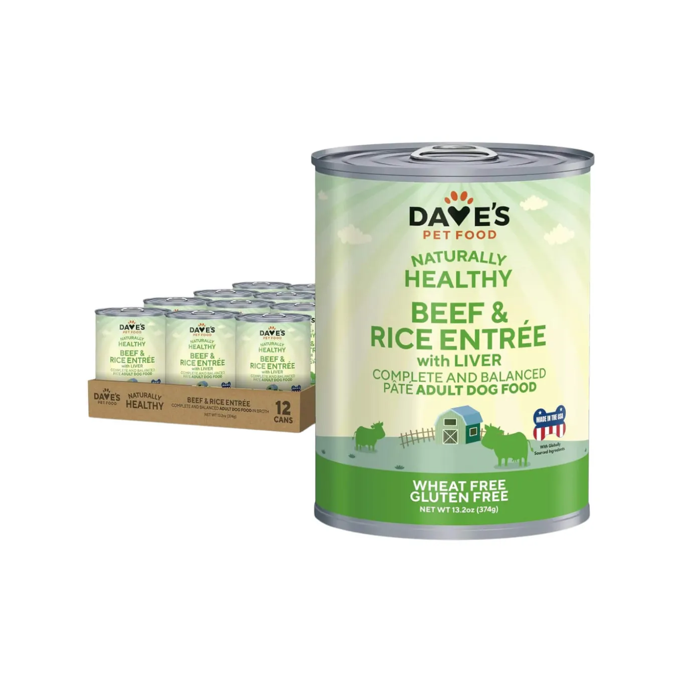Dave's Pet Food Naturally Healthy Grain Inclusive Wet Dog Food