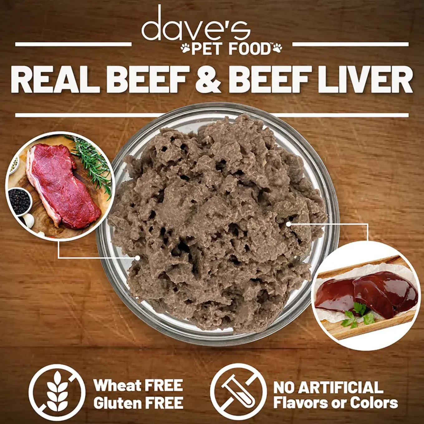 Dave's Pet Food 95% Premium Meats Grain Free Wet Dog Food