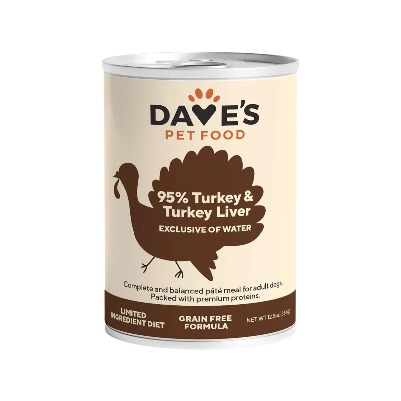 Dave's Pet Food 95% Premium Meats Grain Free Wet Dog Food