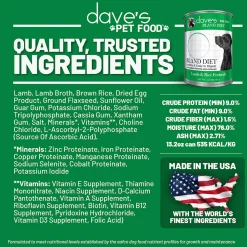 Dave's Pet Food Restricted Bland Diet Wet Dog Food
