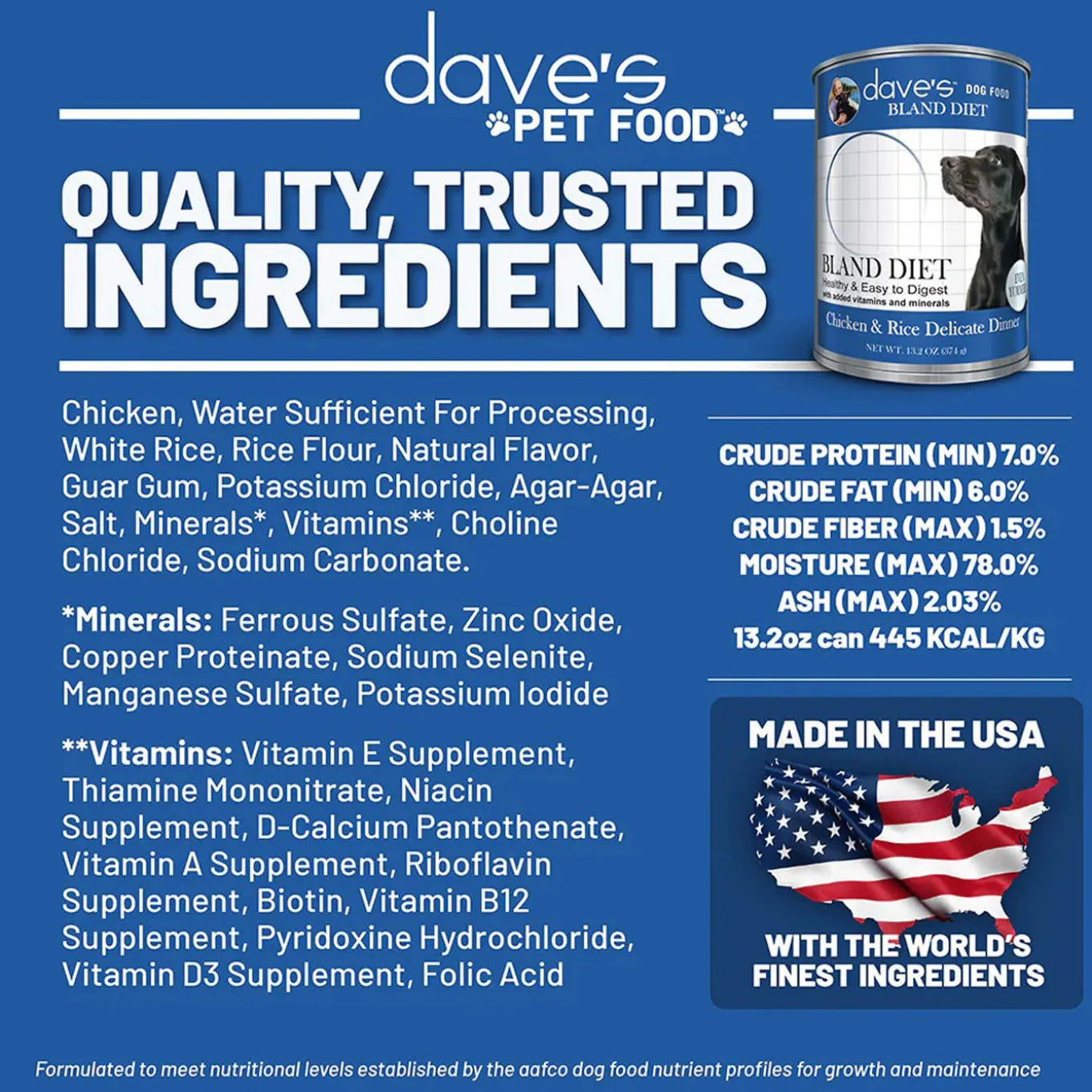 Dave's Pet Food Restricted Bland Diet Wet Dog Food