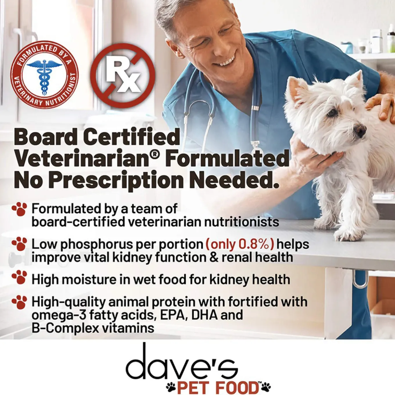 Dave's Pet Food Restricted Phosphorus & Protein Wet Dog Food