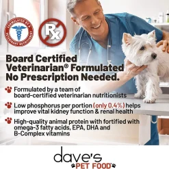 Dave's Pet Food Restricted Phosphorous Kidney Support Dry Dog Food