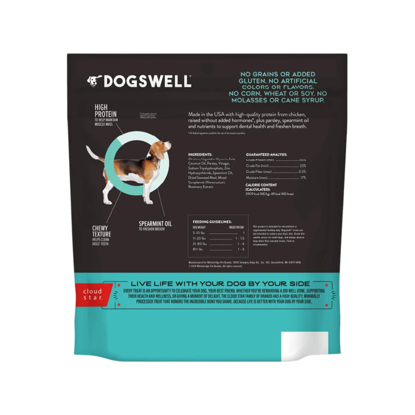 Dogswell Chicken Jerky Dental Treats for Dogs