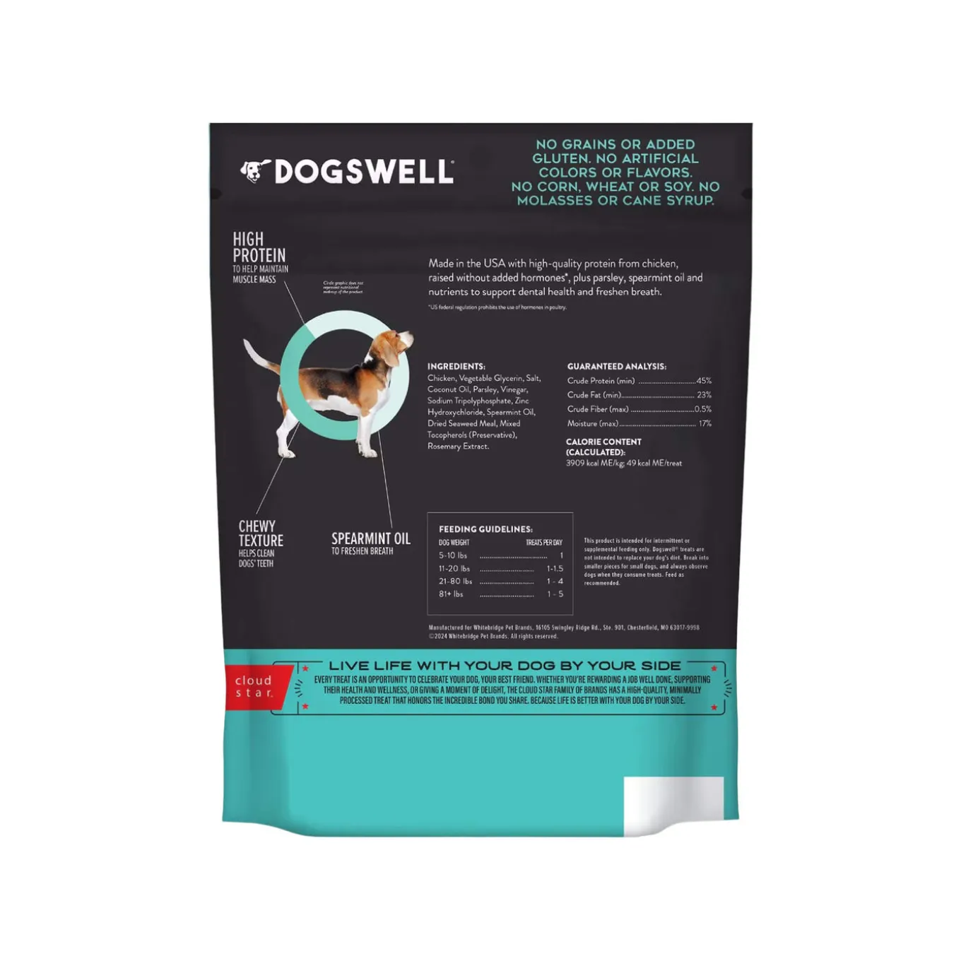 Dogswell Chicken Jerky Dental Treats for Dogs