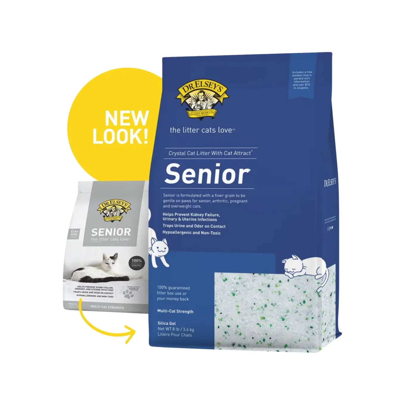 Dr. Elsey's Senior Hypoallergenic Non-Toxic Herbal Infused Silica Cat Litter