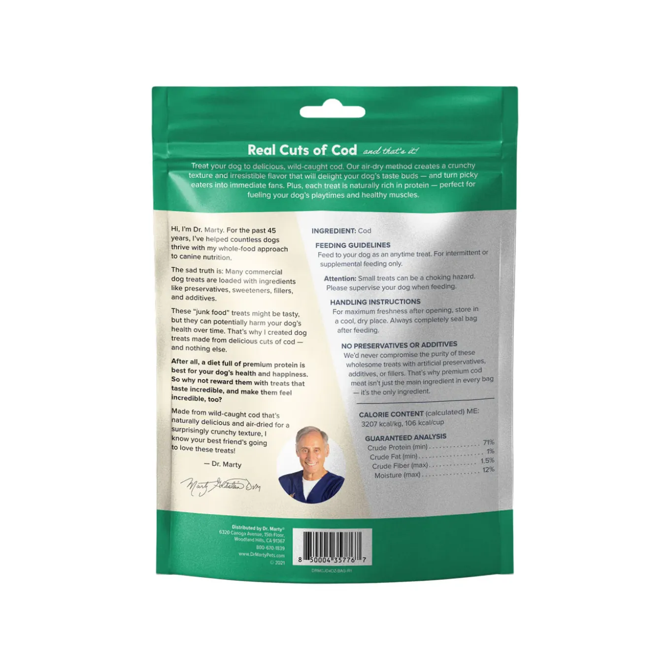 Dr. Marty Air Dried Cod Dog Treats