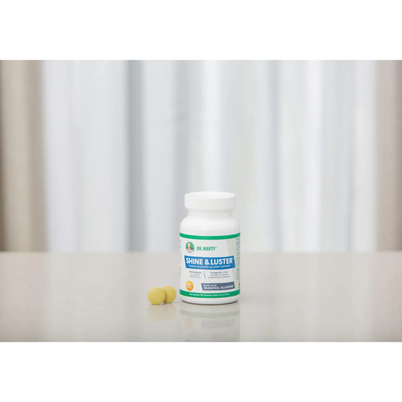 Dr. Marty Shine & Luster Canine Seasonal Allergy Support Chewable Tablets