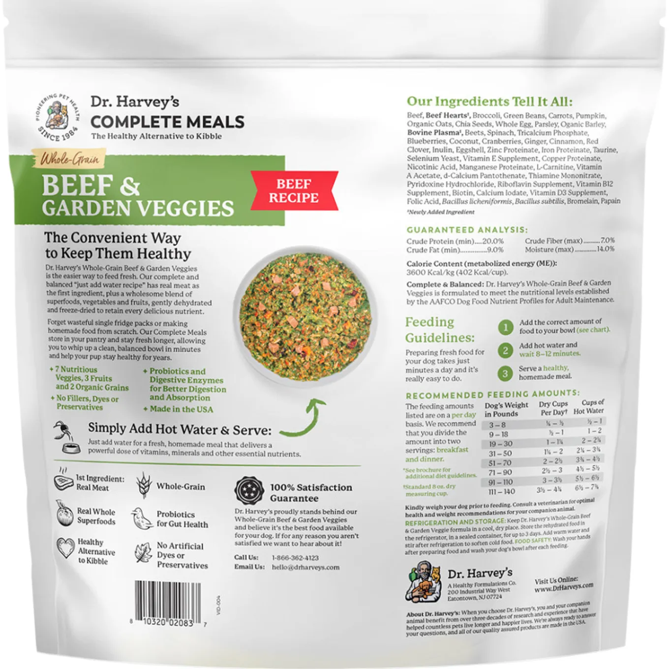 Dr. Harvey's Garden Veggies Whole Grain Recipe Dog Food