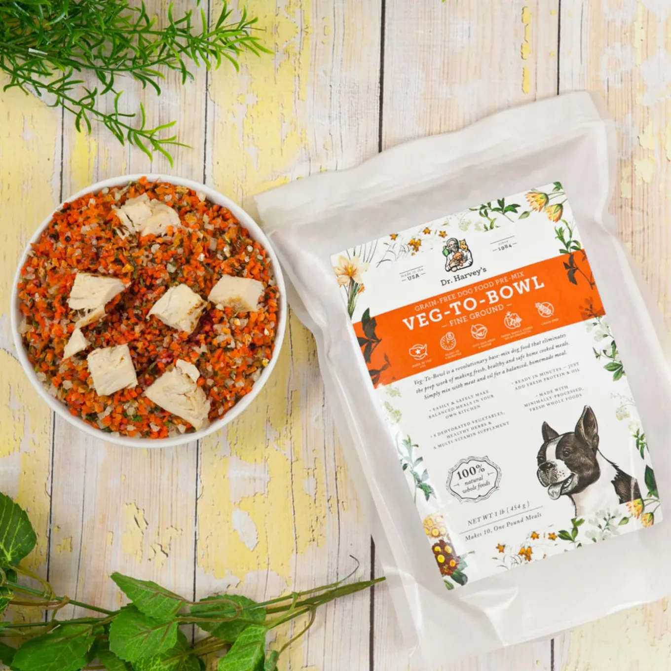 Dr. Harvey's Veg-to-Bowl Dehydrated Whole Food Grain-Free Pre-Mix Dog Food