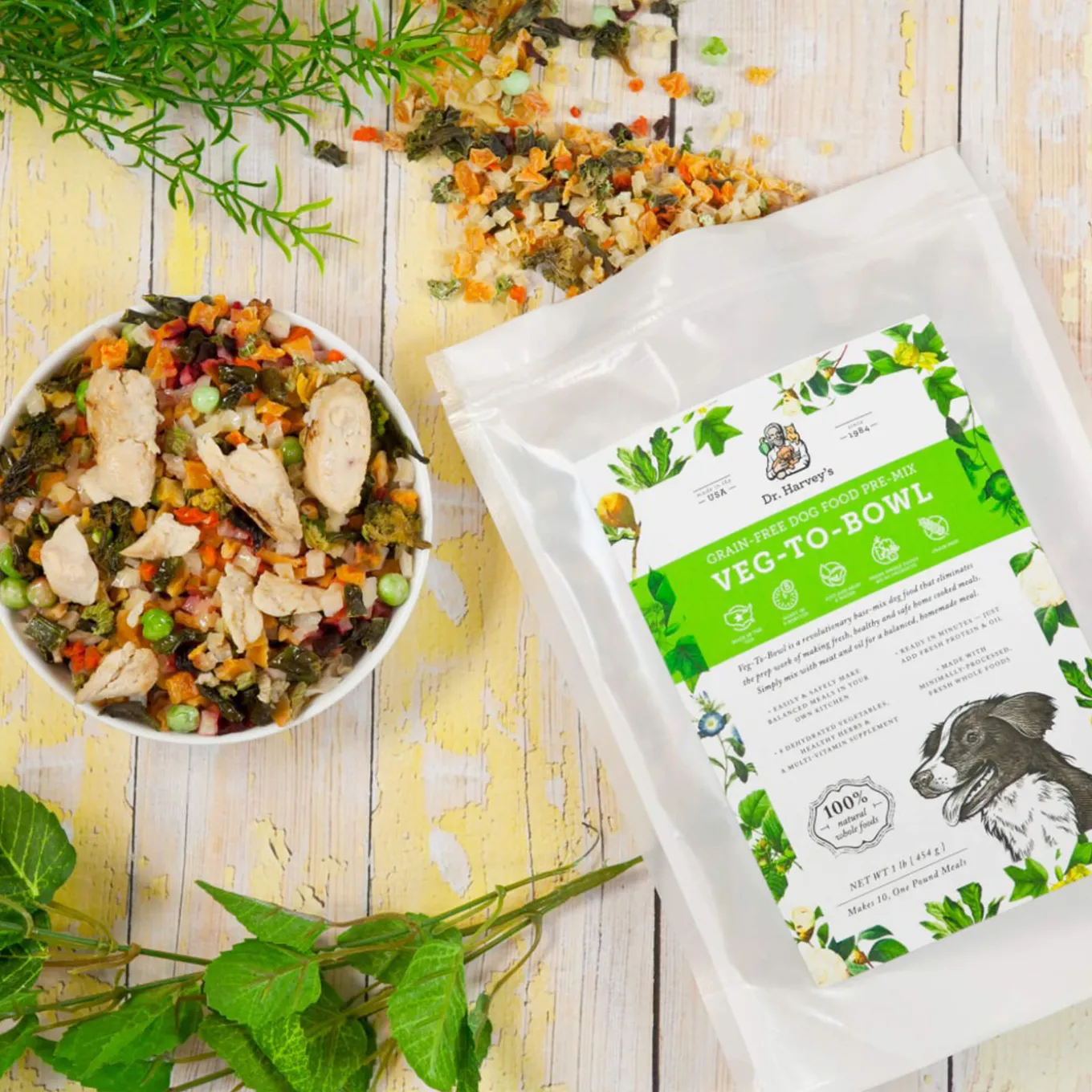 Dr. Harvey's Veg-to-Bowl Dehydrated Whole Food Grain-Free Pre-Mix Dog Food