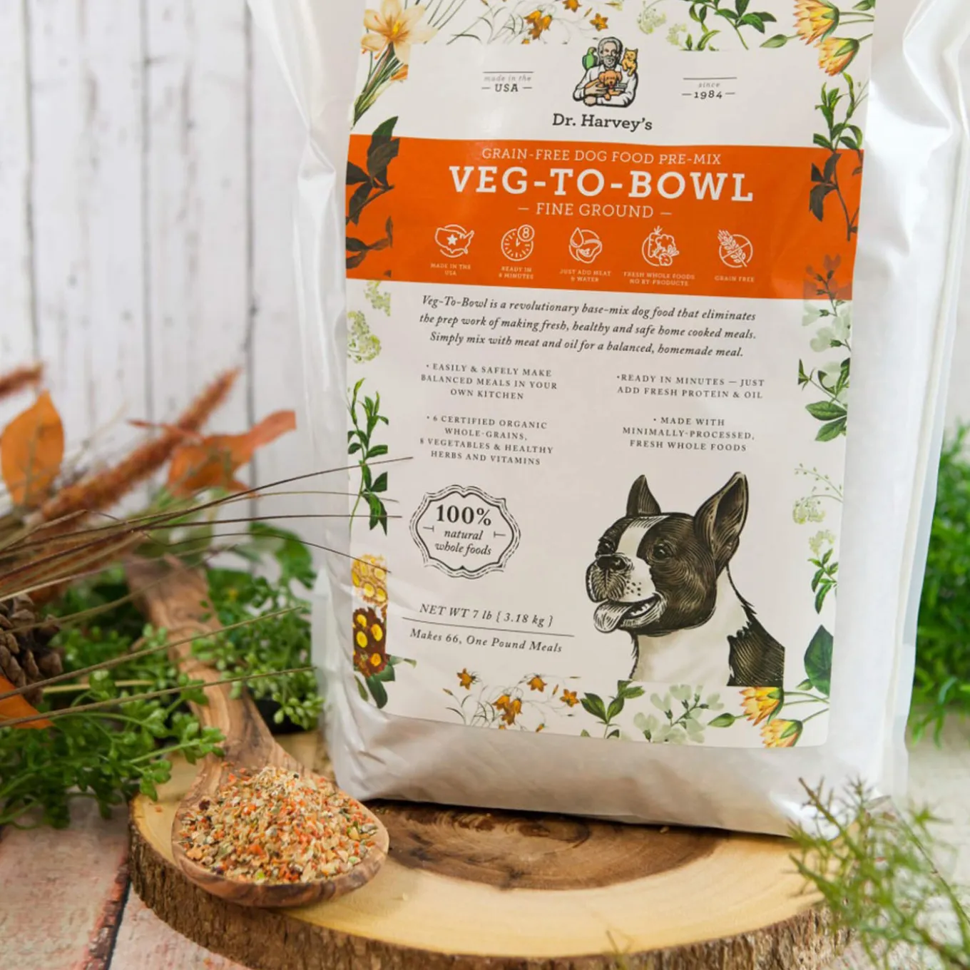 Dr. Harvey's Veg-to-Bowl Dehydrated Whole Food Grain-Free Pre-Mix Dog Food