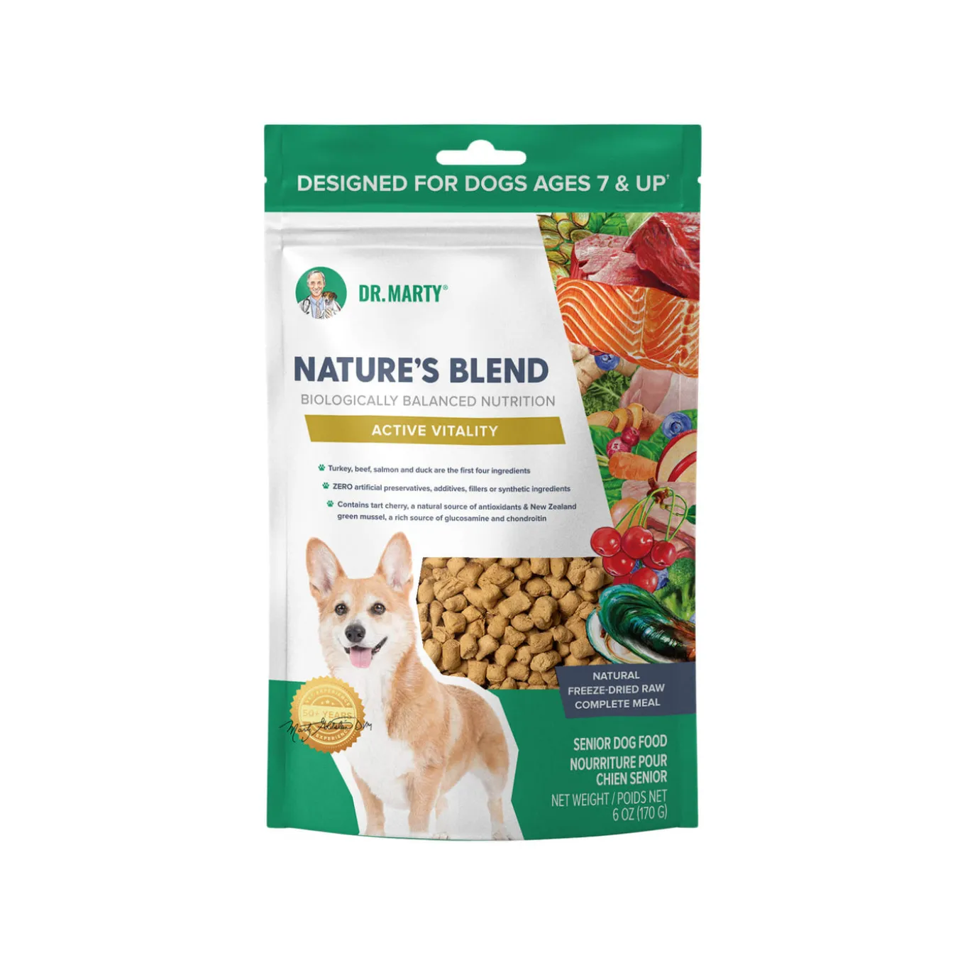 Dr. Marty Nature’s Blend Active Vitality Freeze Dried Dog Food