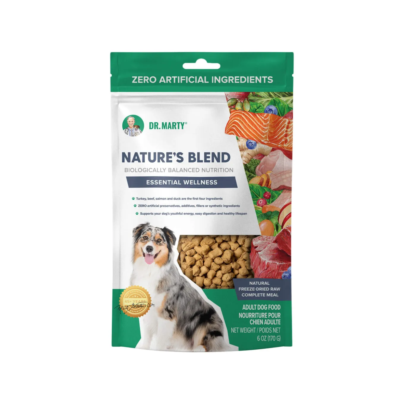 Dr. Marty Nature’s Blend Essential Wellness Freeze Dried Dog Food