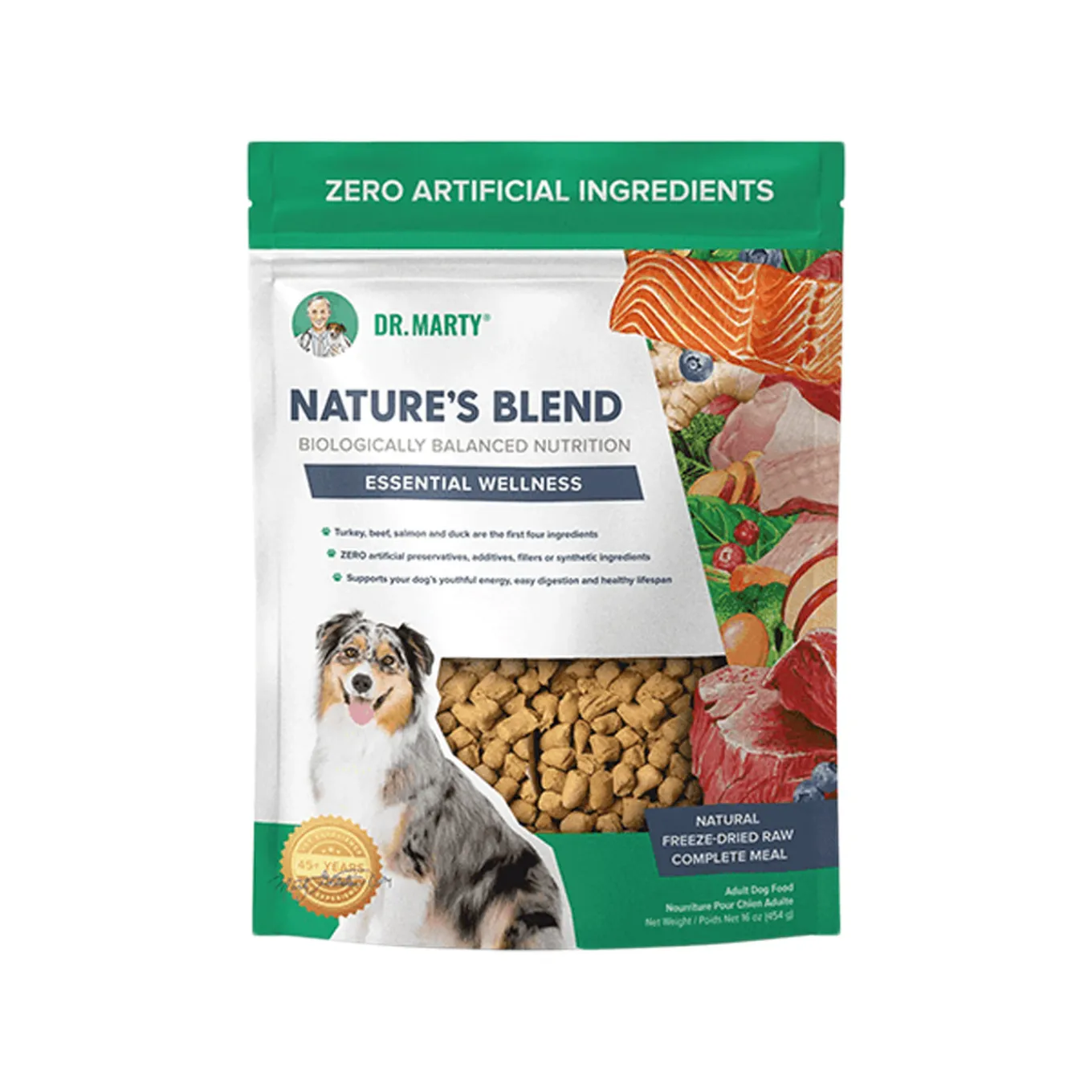 Dr. Marty Nature’s Blend Essential Wellness Freeze Dried Dog Food