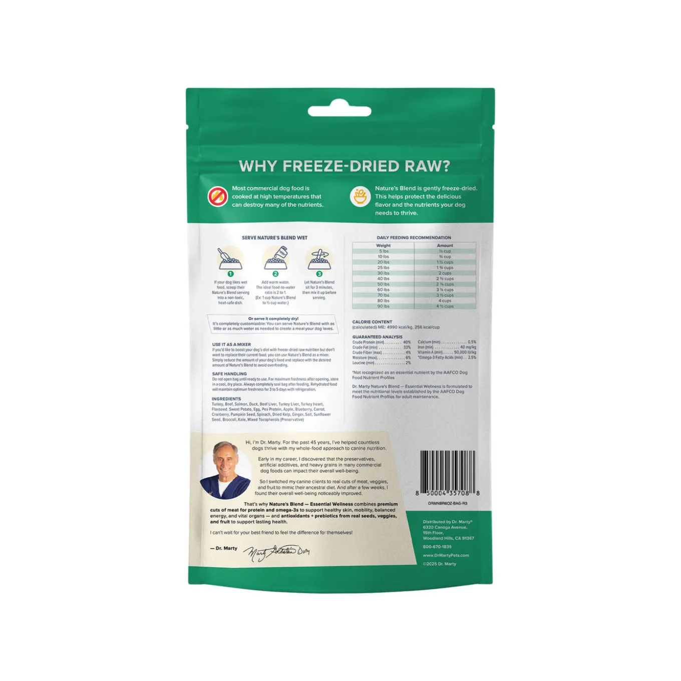 Dr. Marty Nature’s Blend Essential Wellness Freeze Dried Dog Food