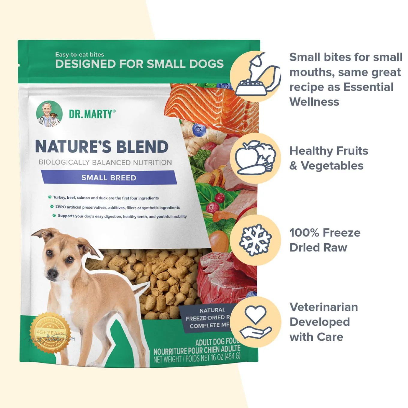 Dr. Marty Nature's Blend Freeze Dried Small Breed Dog Food
