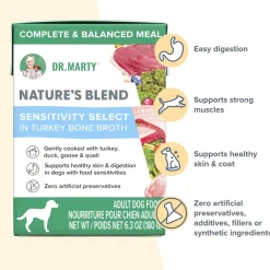 Dr. Marty Nature's Blend Wet Dog Food in Turkey Bone Broth