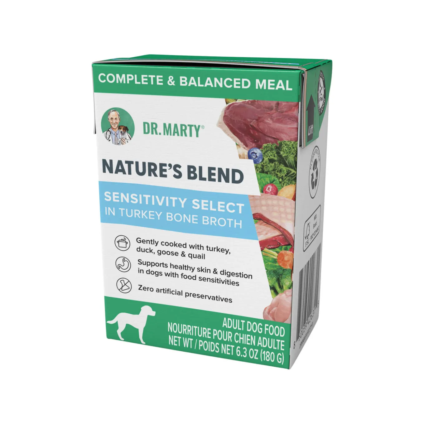 Dr. Marty Nature's Blend Wet Dog Food in Turkey Bone Broth