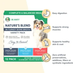 Dr. Marty Nature's Blend Wet Dog Food in Turkey Bone Broth