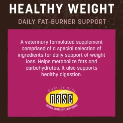 Earth Animal Healthy Weight Nutritional Supplement Powder for Cats & Dogs