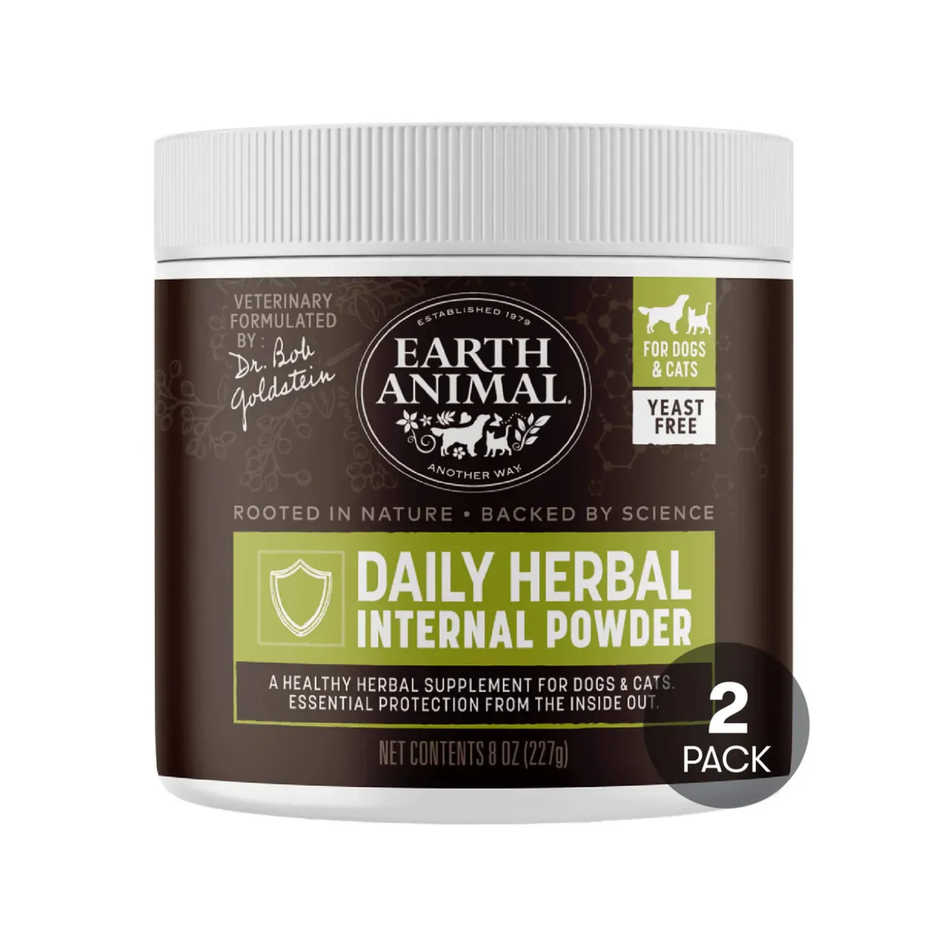 Earth Animal Nature's Protection Daily Herbal Internal Powder for Dogs & Cats