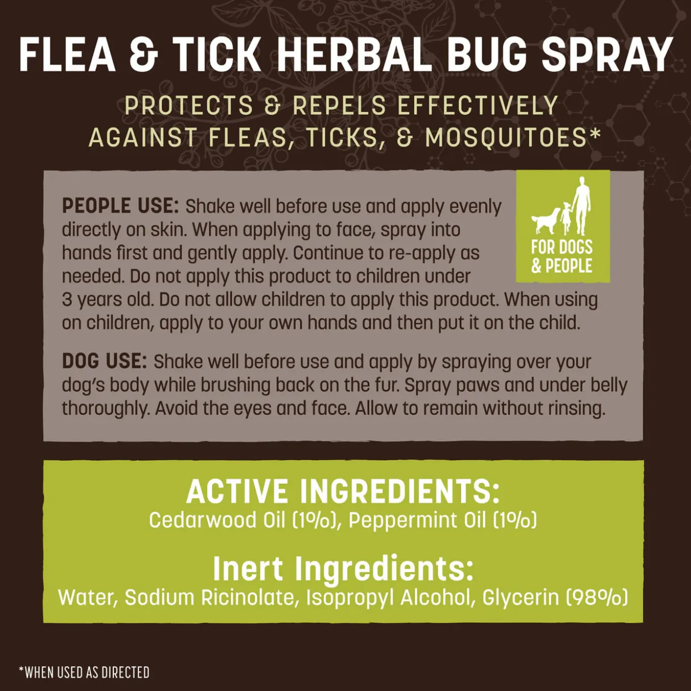 Earth Animal Nature's Protection Flea & Tick Herbal Bug Spray for Dogs