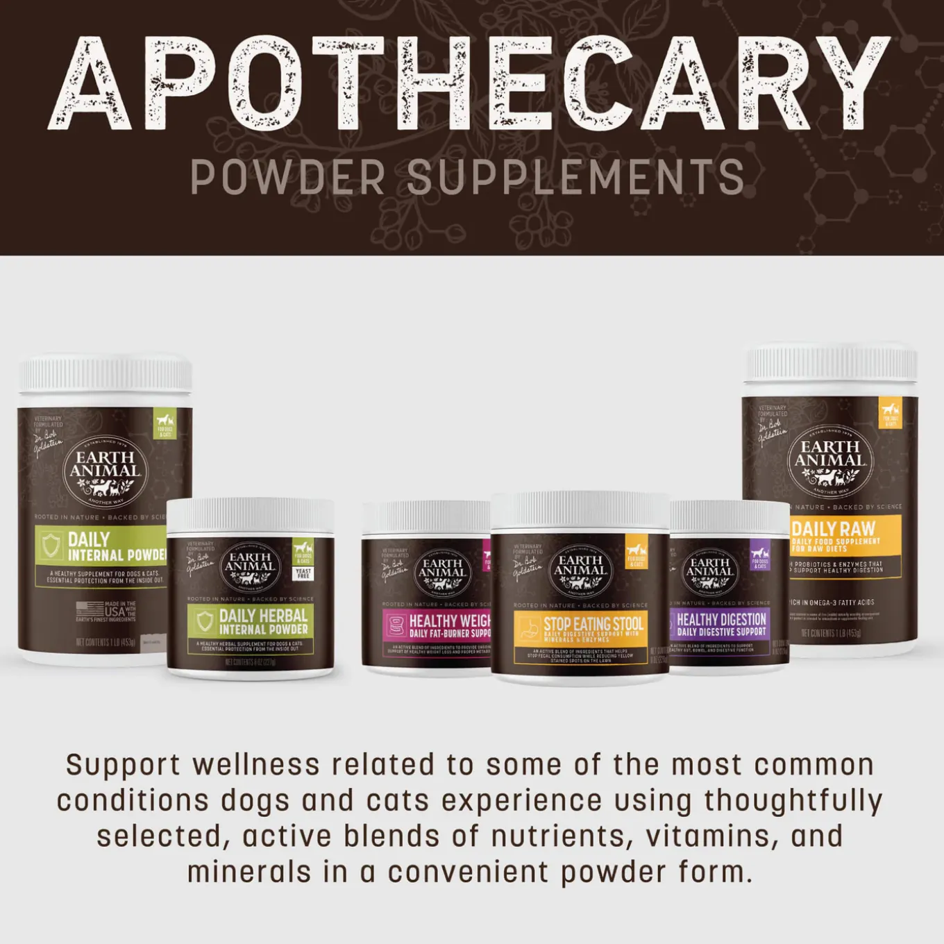 Earth Animal Nature's Protection Daily Internal Powder for Dogs & Cats