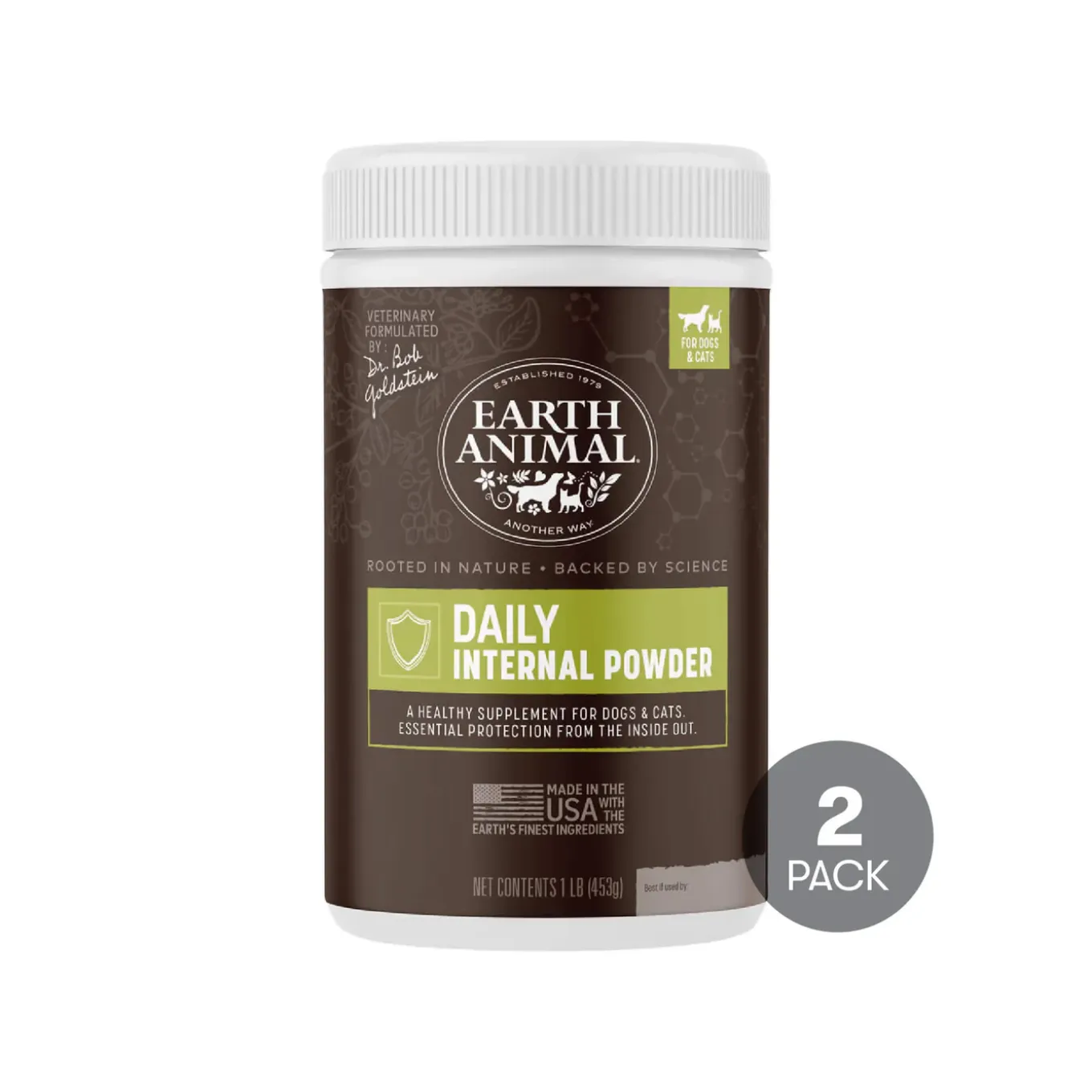 Earth Animal Nature's Protection Daily Internal Powder for Dogs & Cats