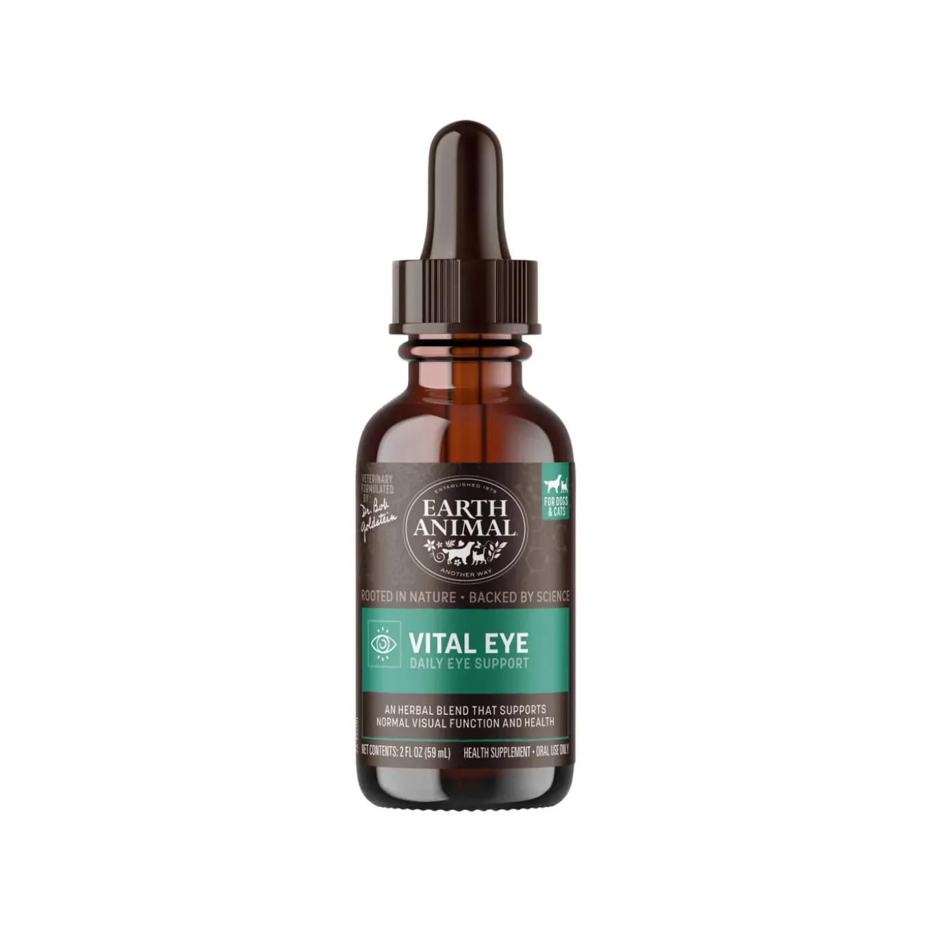 Earth Animal Organic Herbal Remedies Vital Eye Tincture for Dogs