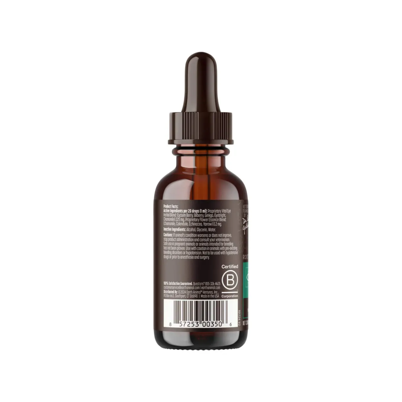 Earth Animal Organic Herbal Remedies Vital Eye Tincture for Dogs