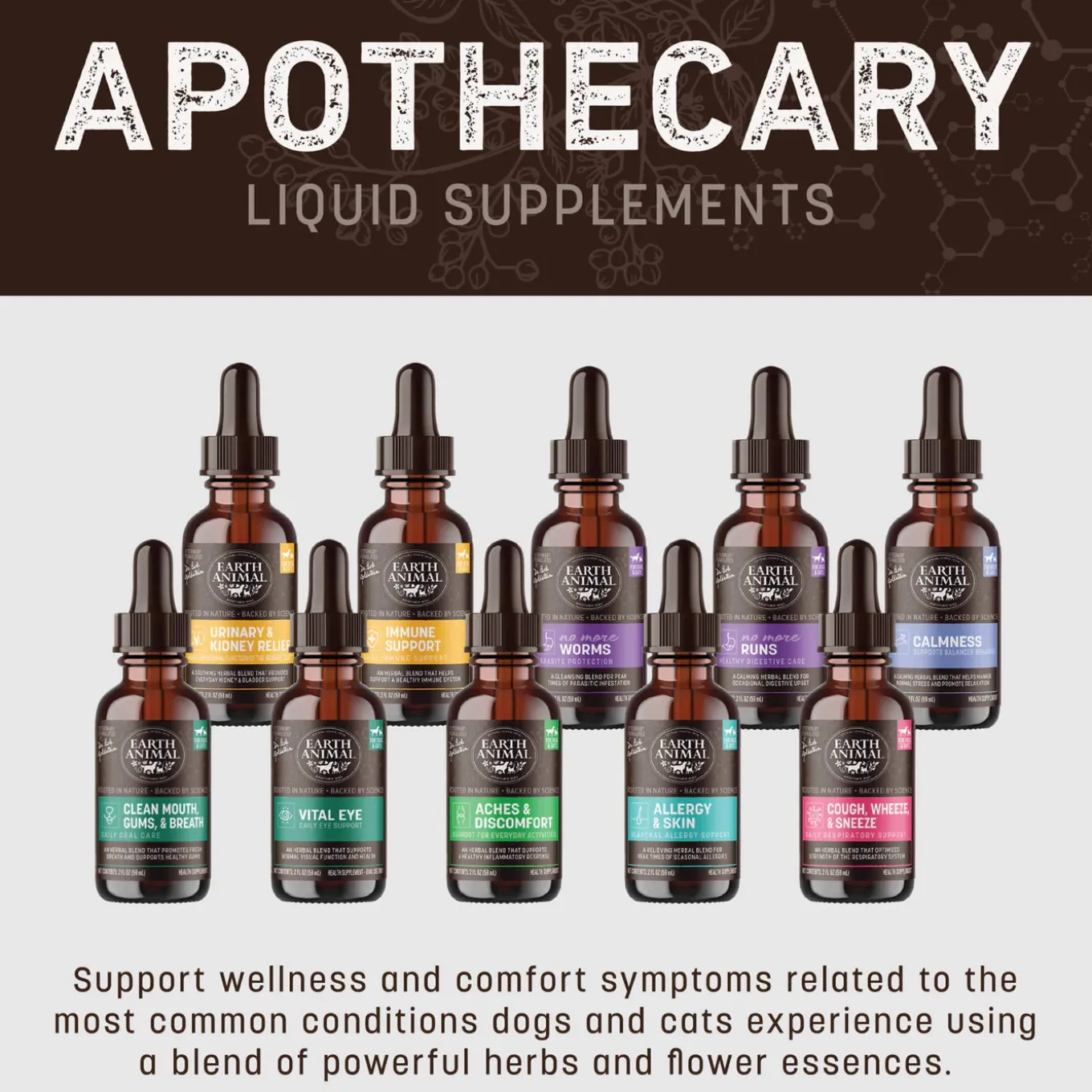 Earth Animal Organic Herbal Remedies Allergy & Skin Tincture for Dogs