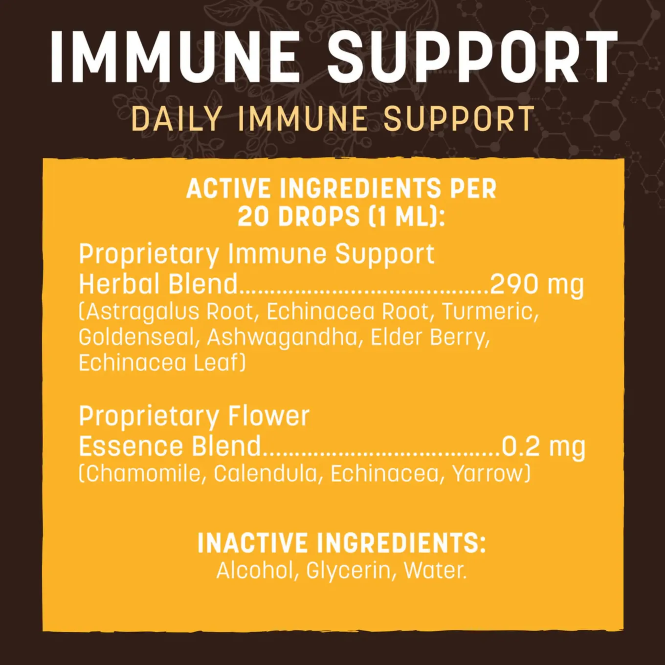 Earth Animal Organic Herbal Remedies Immune Support Tincture for Dogs