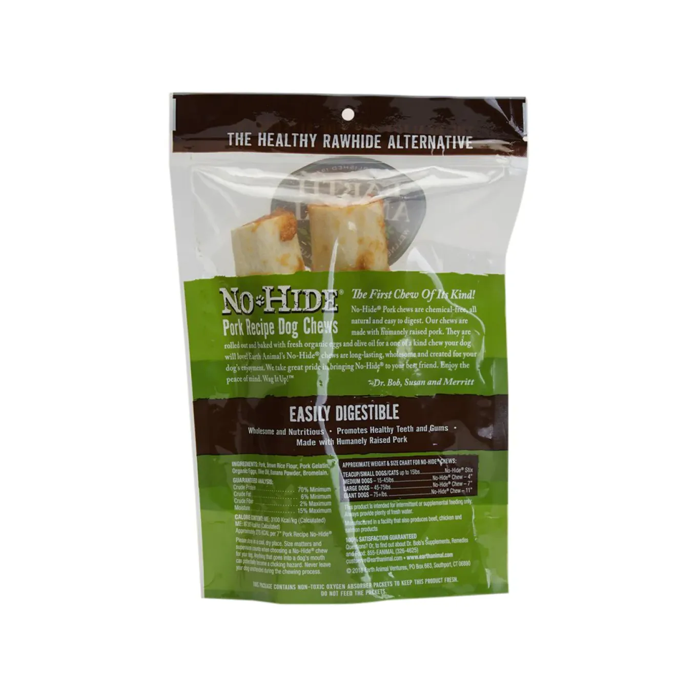 Earth Animal No-Hide Easily Digestible Rawhide Alternative Dog Chews
