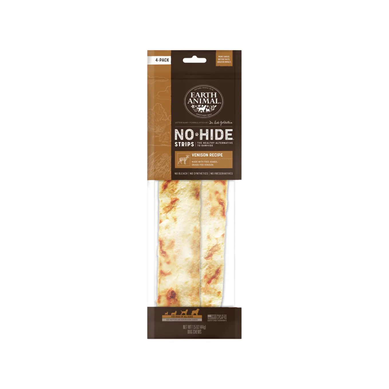 Earth Animal No-Hide Strips Dog Treats