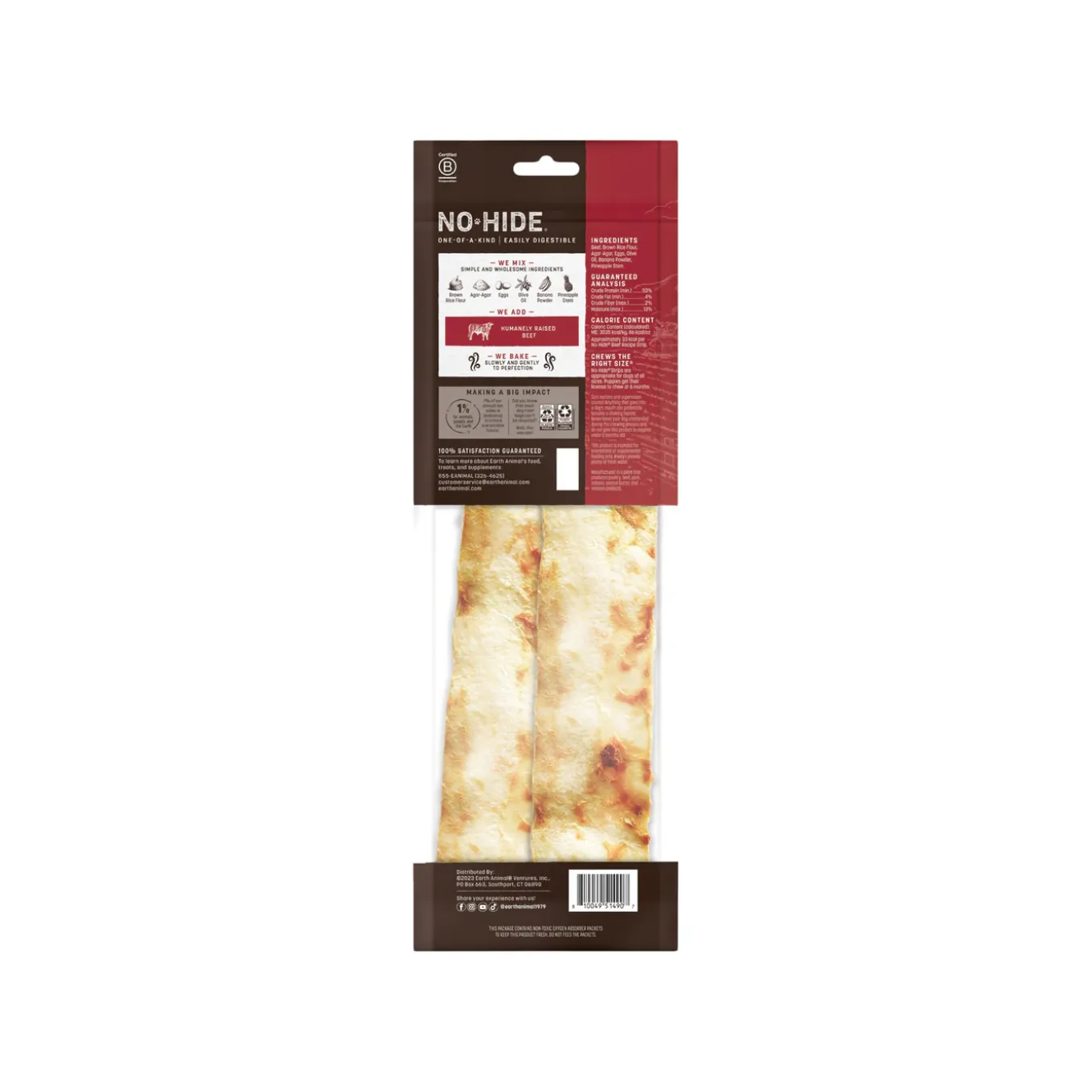 Earth Animal No-Hide Strips Dog Treats
