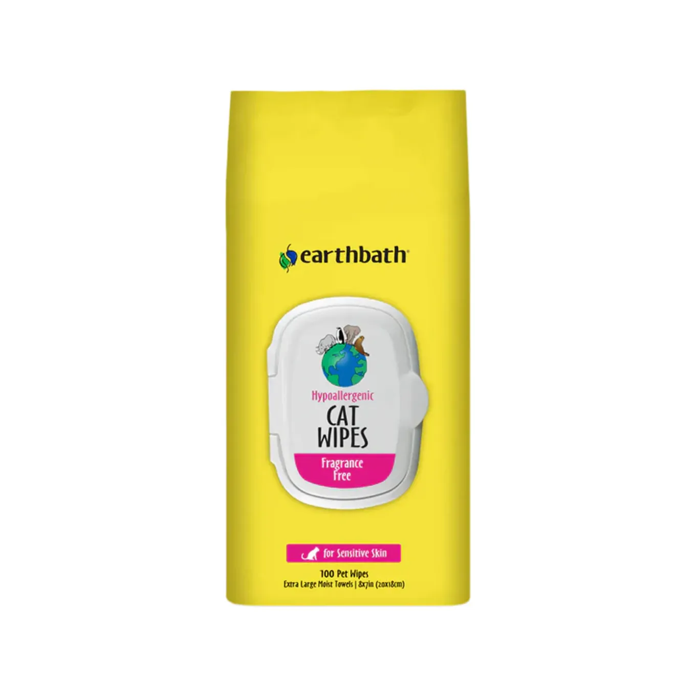 Earthbath Hypo-Allergenic Cat Cleaning Wipes