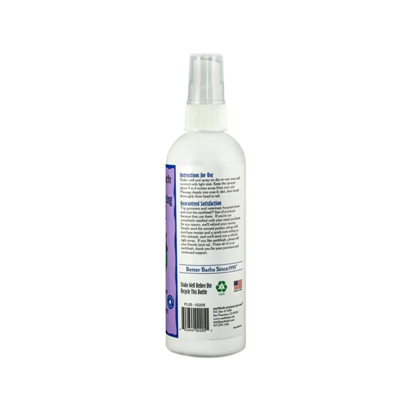 Earthbath Totally Natural Pet Care Spritz Grooming Sprays for Dogs