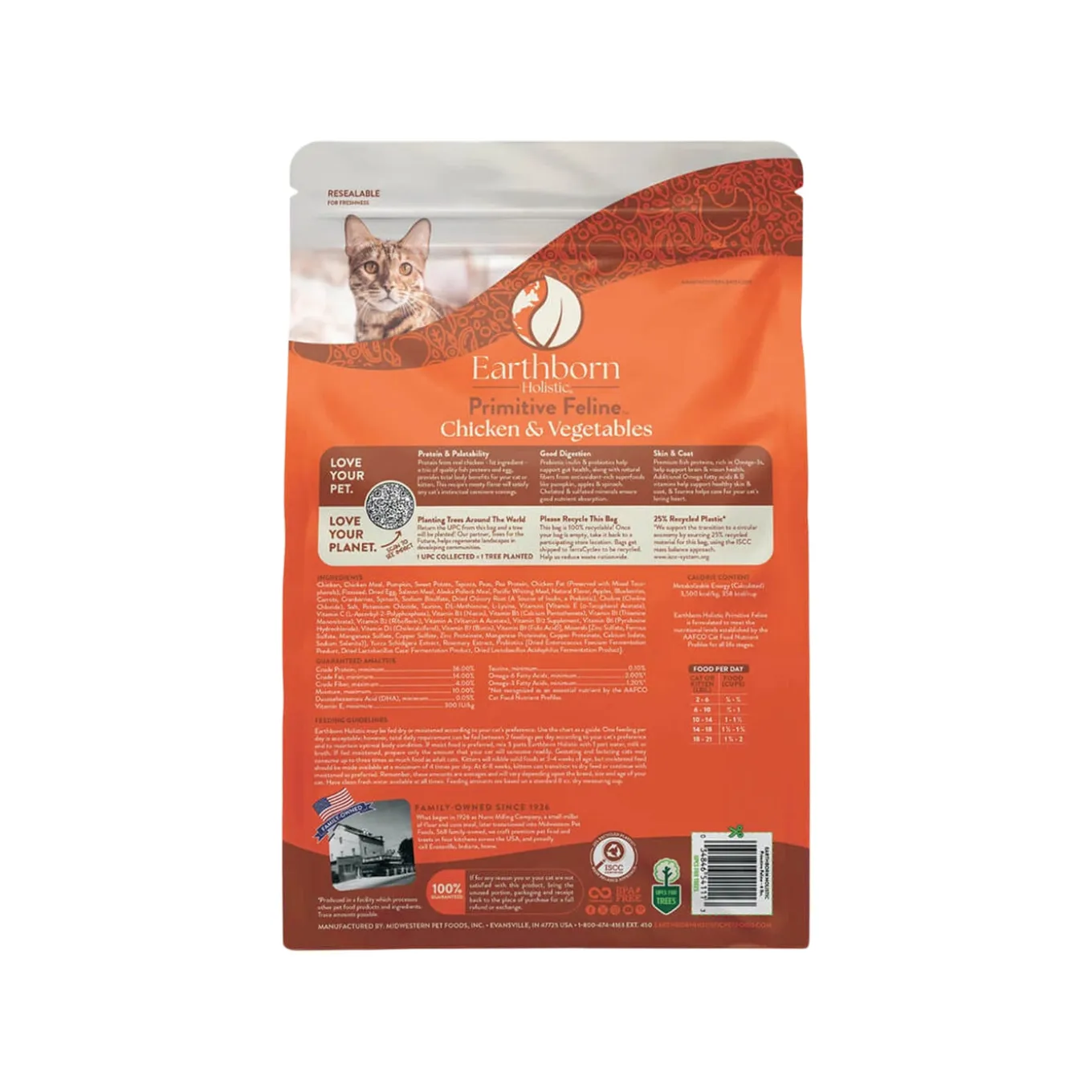 Earthborn Holistic Grain-Free Natural Dry Cat & Kitten Food