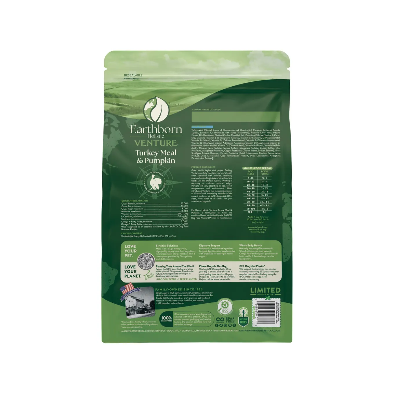 Earthborn Holistic Grain-Free Limited Ingredient Diet Dry Venture Dog Food