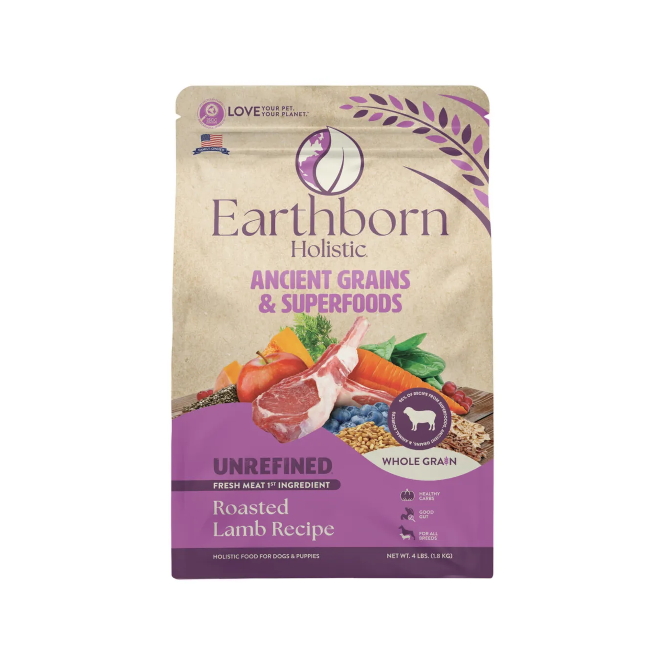 Earthborn Holistic Unrefined Ancient Grains & Superfoods Dry Dog Food