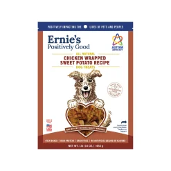 Ernie's Positively Good Chicken Wrapped Sweet Potato Dog Treats