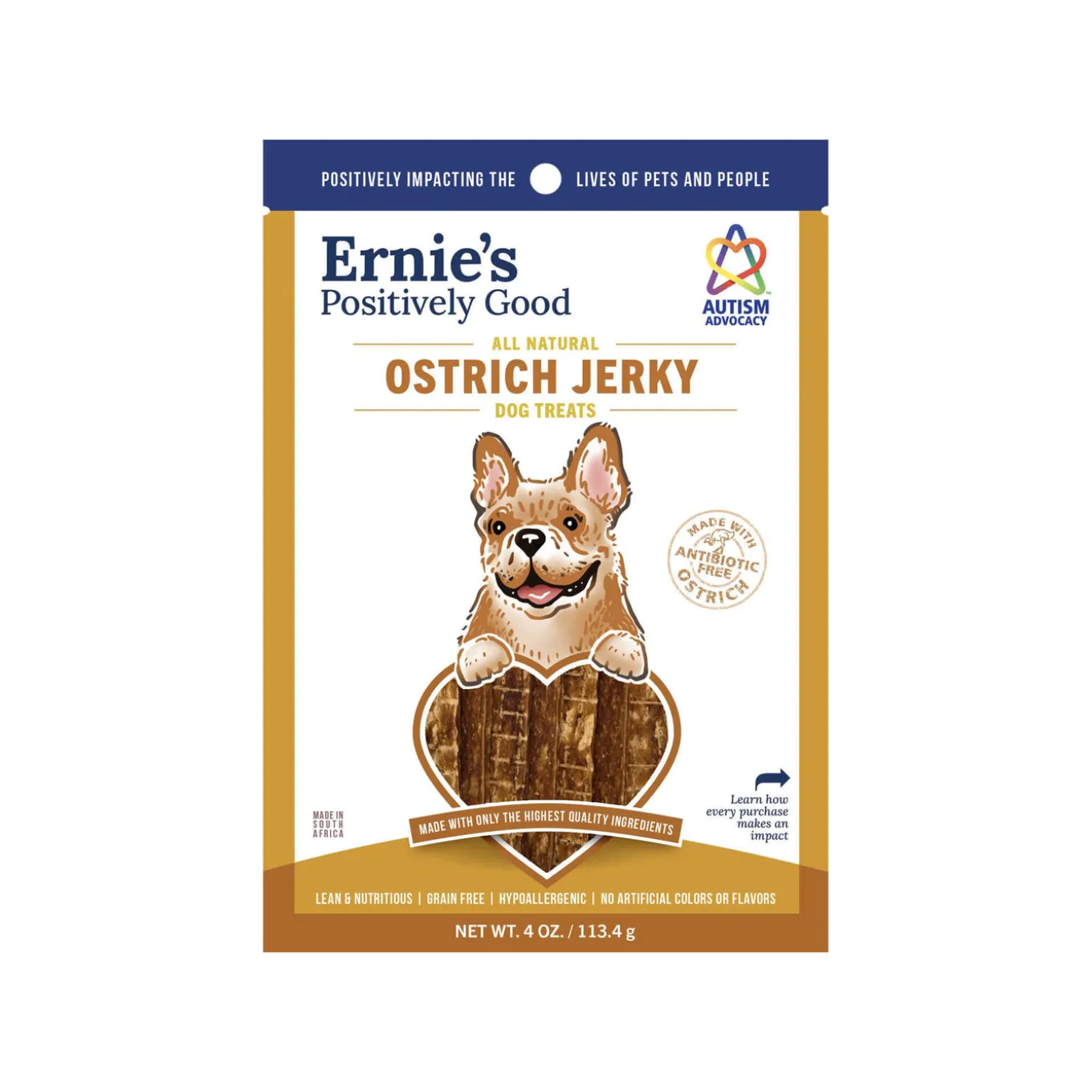 Ernie's Positively Good Ostrich Dog Treats