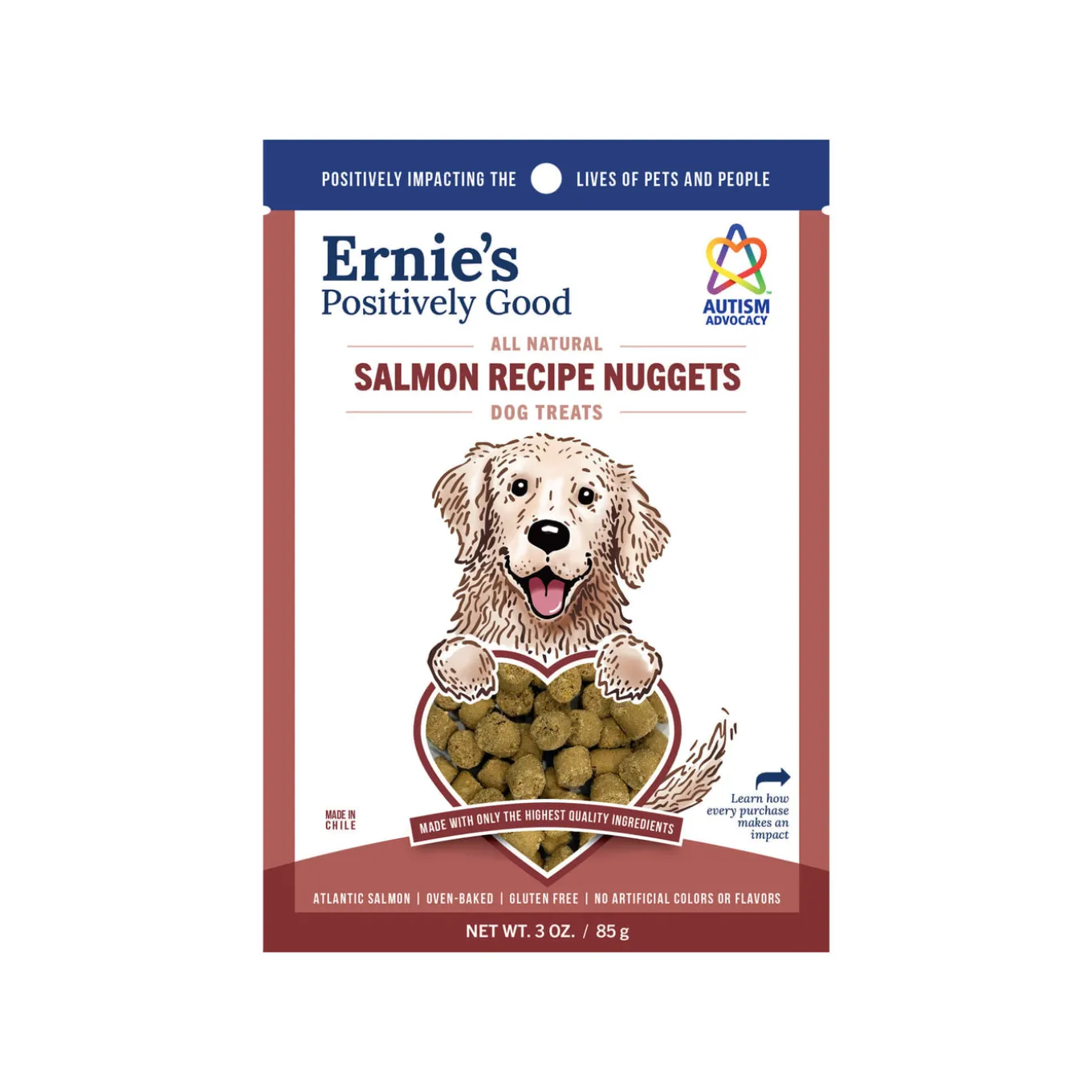 Ernie's Positively Good Oven Baked Salmon Dog Treats