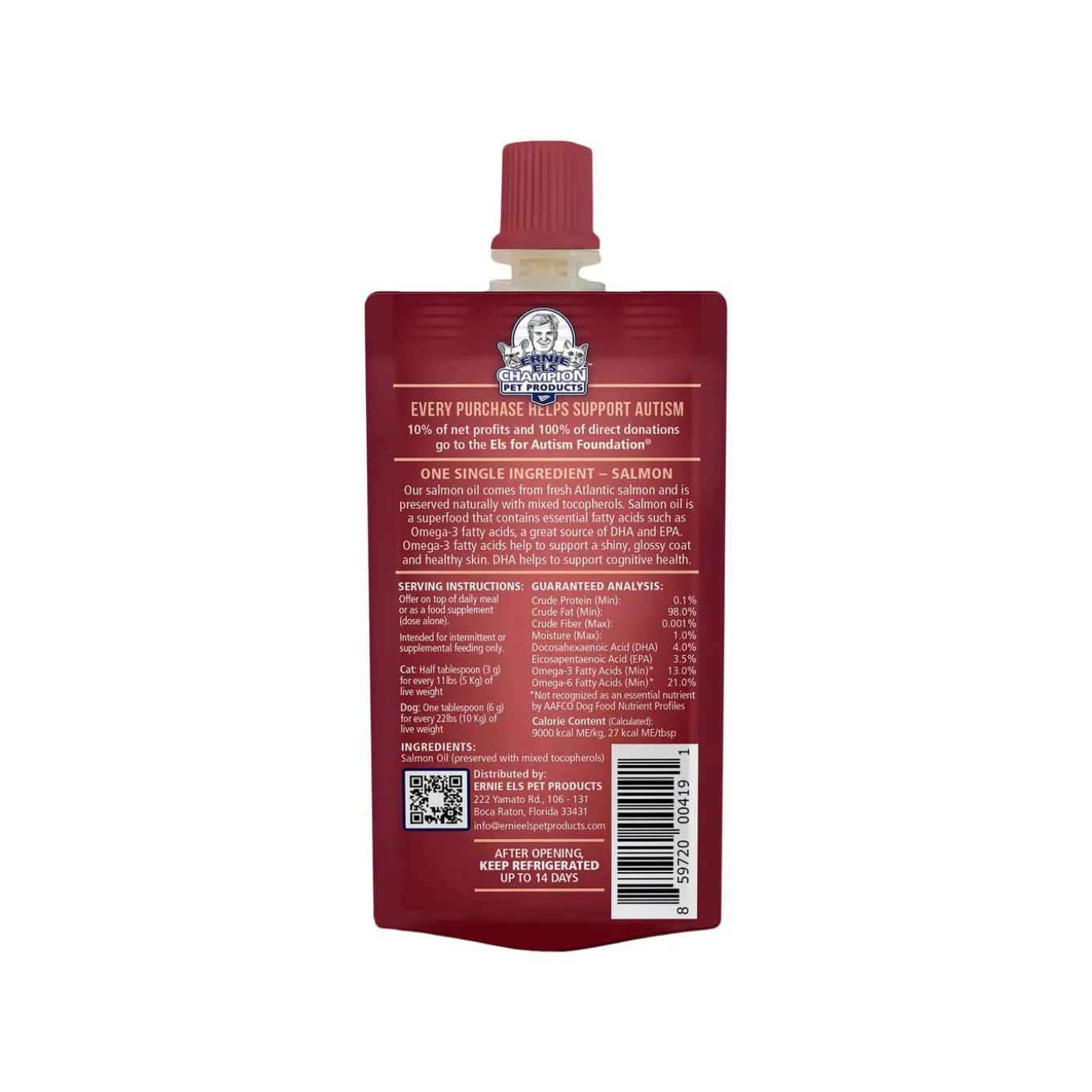 Ernie's Positively Good Salmon Oil for Dogs & Cats