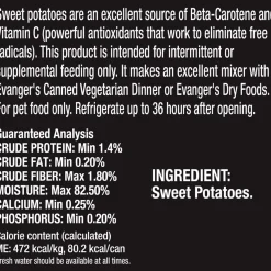 Evanger's Canned Sweet Potato for Dogs & Cats