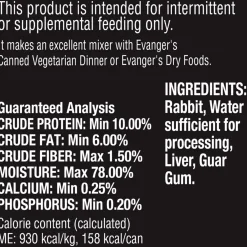 Evanger's Grain-Free Meat Wet Canned Dog & Cat Food