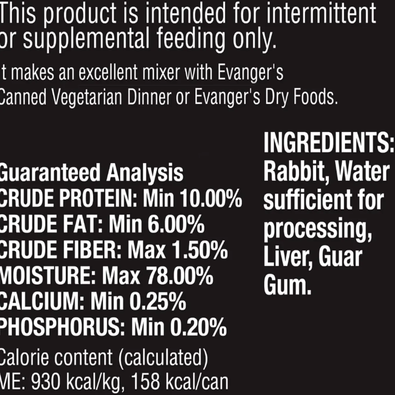 Evanger's Grain-Free Meat Wet Canned Dog & Cat Food
