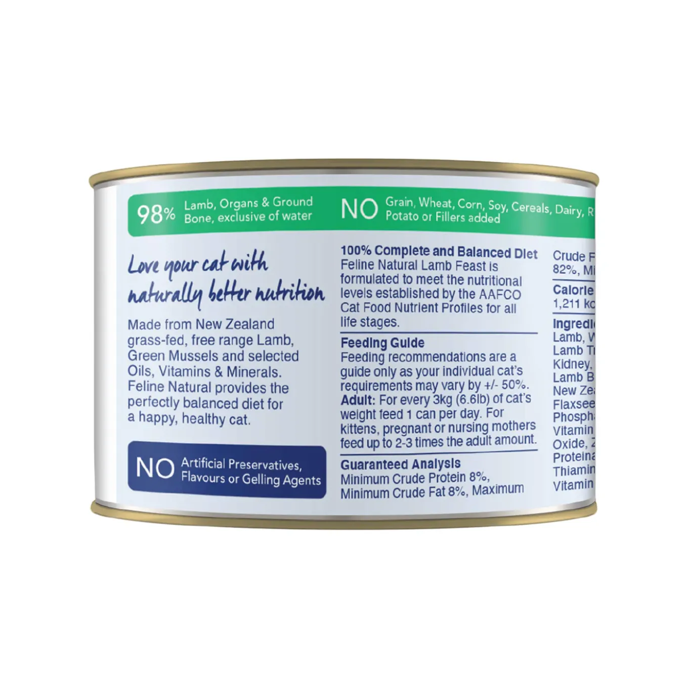 Feline Natural Grain-Free Canned Wet Cat Food